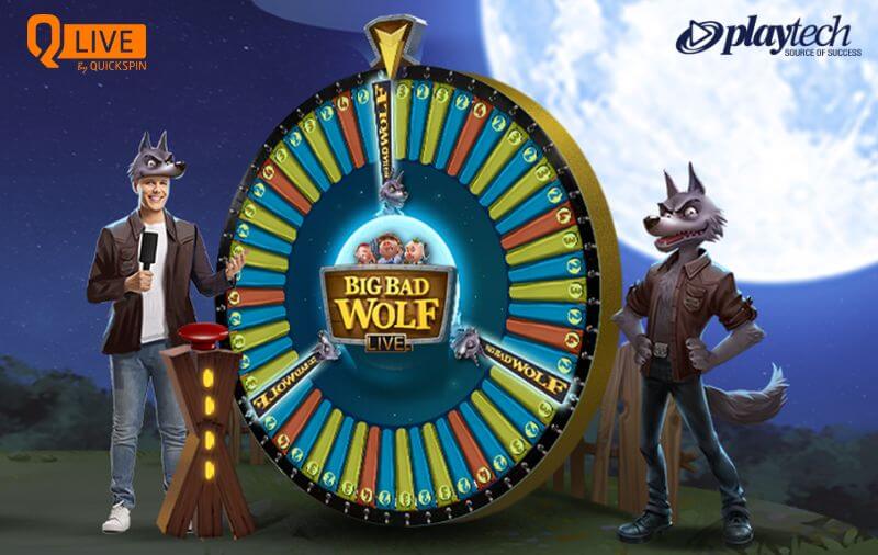 Quickspin and Playtech Starting Live Casino with Big Bad Wolf Live